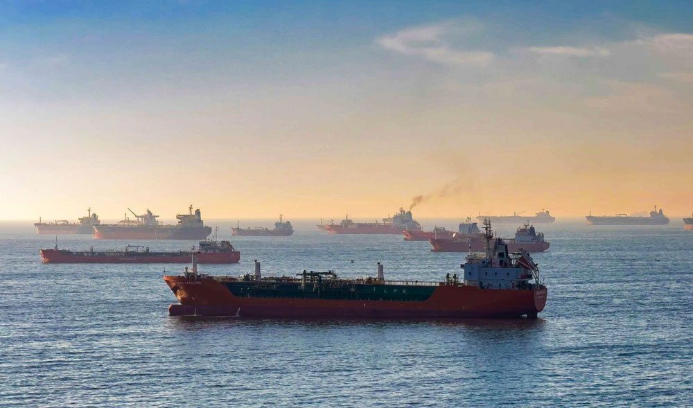 ships in Straight of Hormuz 