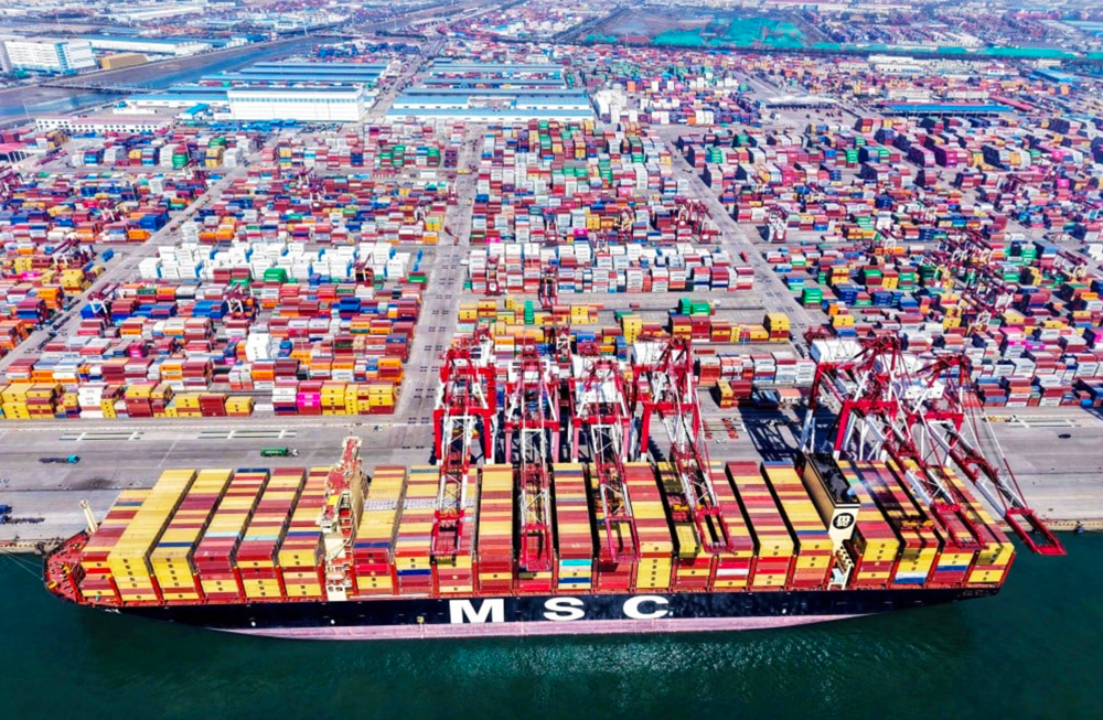 Chinese exports port