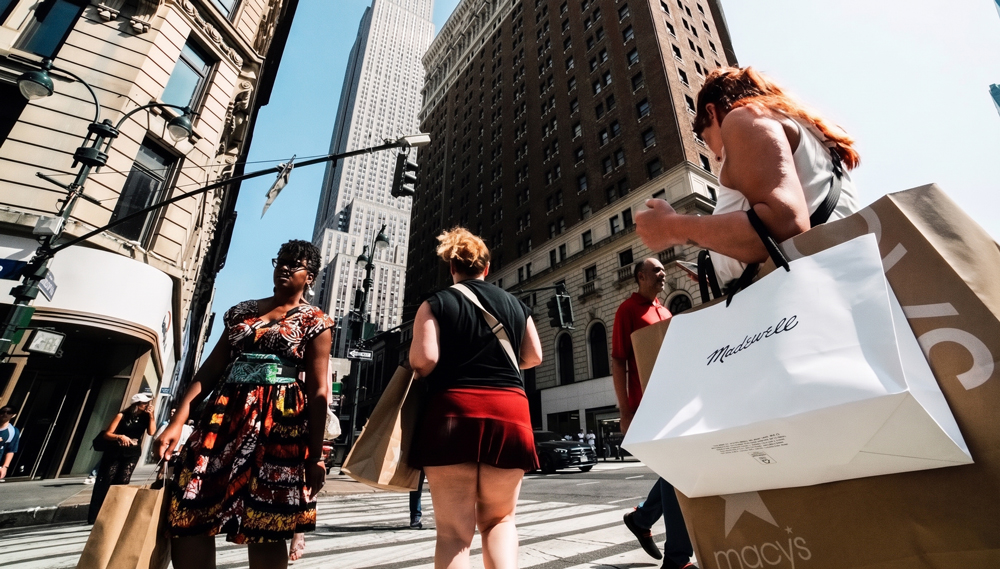 Shoppers in NYC